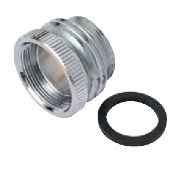 BrassCraft SF0022X Aerator Adapter, 55/64-27 x 3/4 x 55/64-27, Brass, Chrome Plated