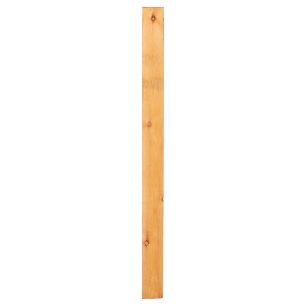 5/8 in x 3 1/2 in x 4 ft, Wood Products, Western Red Cedar, Quality, Rough Sawn Flat-Top Fence Picket - 2