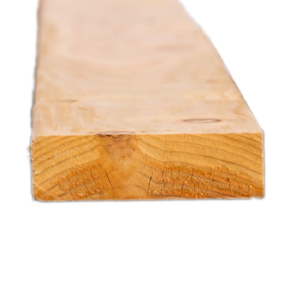 2 in x 6 in x 20 ft, Wood Products, Douglas Fir, No. 2 & Better, Green, Surfaced on 4 Sides - 2