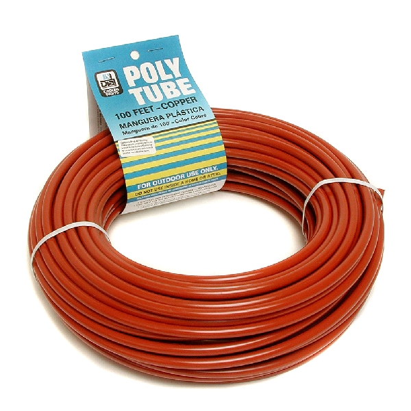 4316 Pipe Tubing, 1/4 in, Polyethylene, Copper, 100 ft L