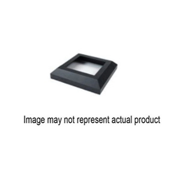 650027 Post Base Cover, Iron, Gloss Black, For: Fortress 2 in Fe26 Iron Railing Post