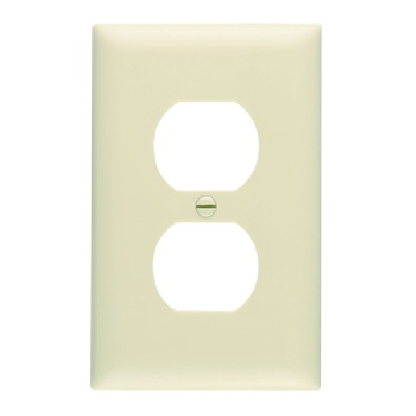 TradeMaster TP TP8-ICP Receptacle Wallplate, 4.687 in L, 2.937 in W, Standard, 1 -Gang, Nylon