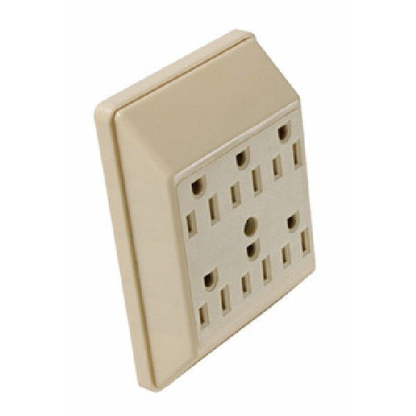 226PAICC6 Plug In Adapter, 2 -Pole, 15 A, 125 V, Ivory