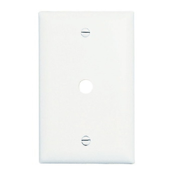 TradeMaster TP TP11WCC15 Wallplate, 4.7 in L, 1 -Gang, Nylon, White