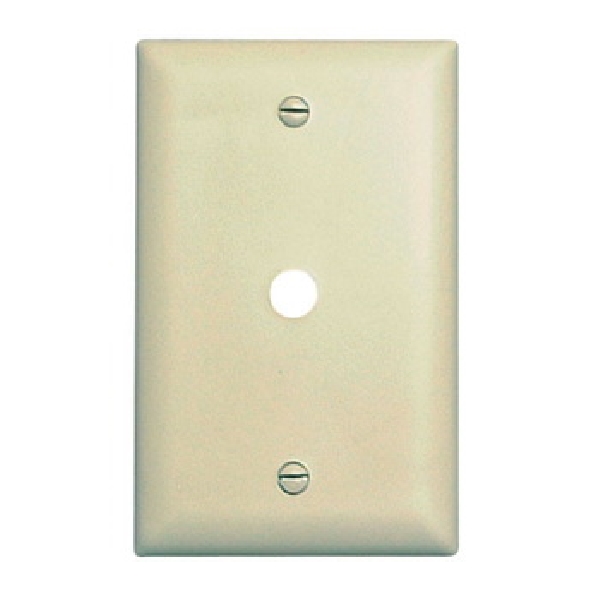 TradeMaster TP TP11ICC15 Wallplate, 4.7 in L, 1 -Gang, Nylon, Ivory