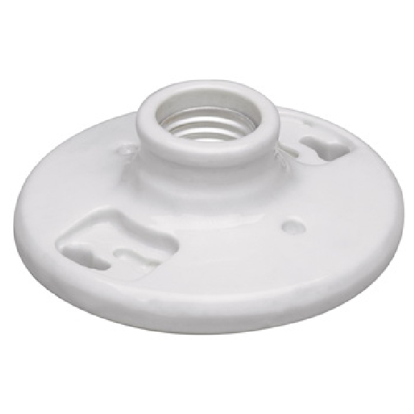 272CC18 Lamp Holder, 250 V, 660 W, Porcelain Housing Material, White