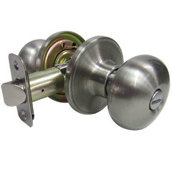 TFX210B Privacy Lockset, Mushroom Design, Knob Handle, Satin Nickel