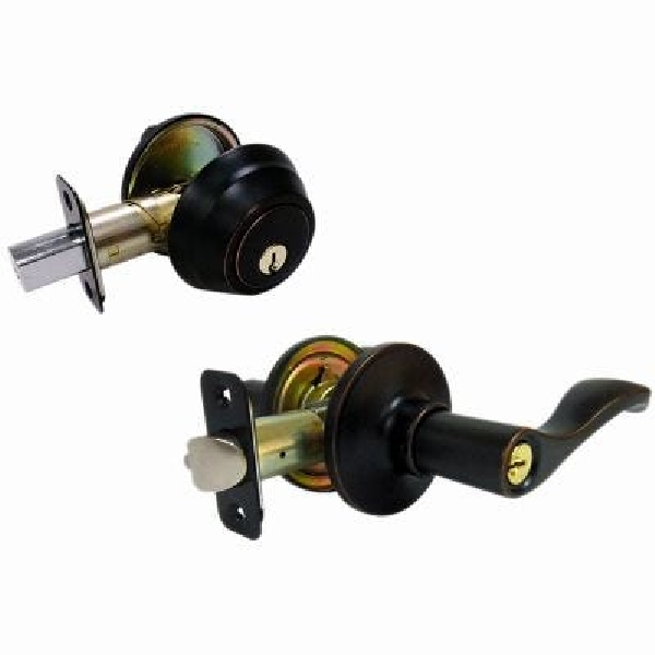 MYEX7B71B KA2 Entry Lever, Aged Bronze, Lever Handle, Commercial, Residential, 3 Grade