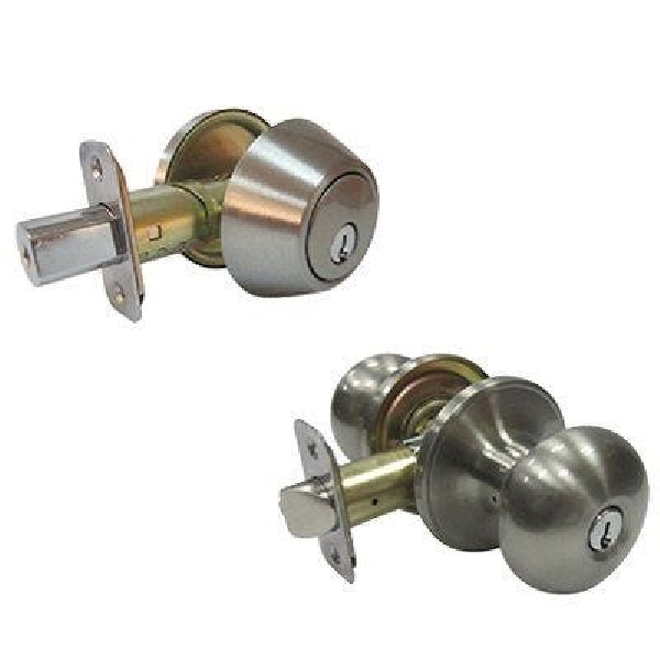 BFX2L1B KA3 Entry Knob, Knob Handle, Satin Nickel, KW1, SmartKey, Commercial, Residential, 3 Grade