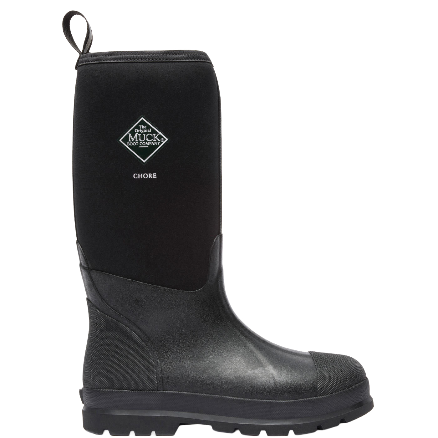 CHORE Series CHH-000A-BL-140 Work Boots, 14, M W, Black, Rubber Upper, Insulated: Yes