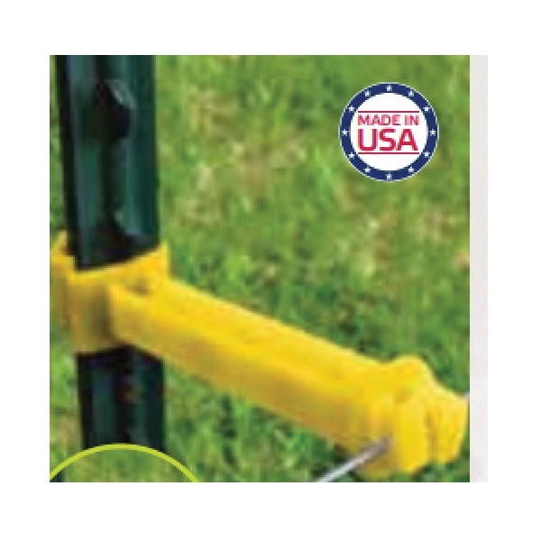 PATRIOT 820022 Wrap Around T-Post Extender Insulator, 1/2 in Fence Wire, Aluminum Wire, Poliwire, Polirope, Steel Wire