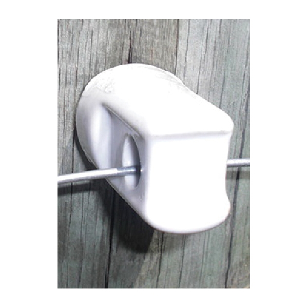 PATRIOT 814208 Small Screw-In Insulator, Aluminum Wire, Poliwire, Polirope, Steel Wire, Porcelain, White