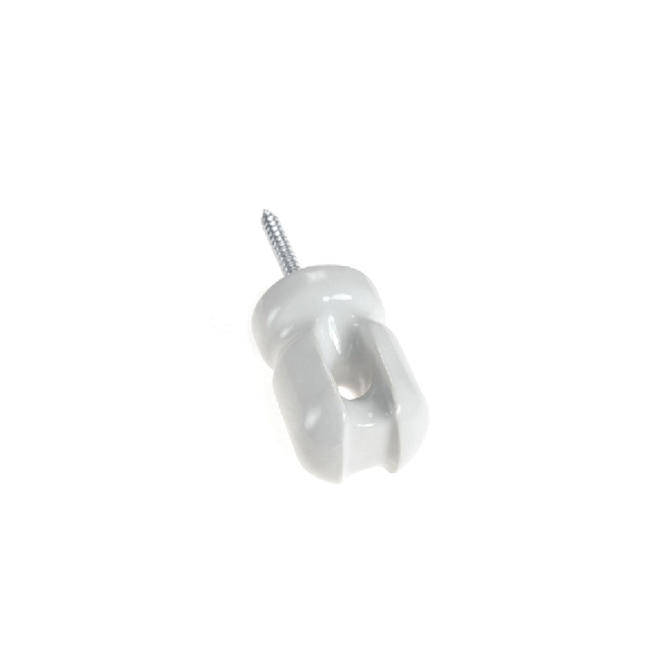 PATRIOT 826051 Large Screw-In Insulator, Porcelain, White, Post Mounting