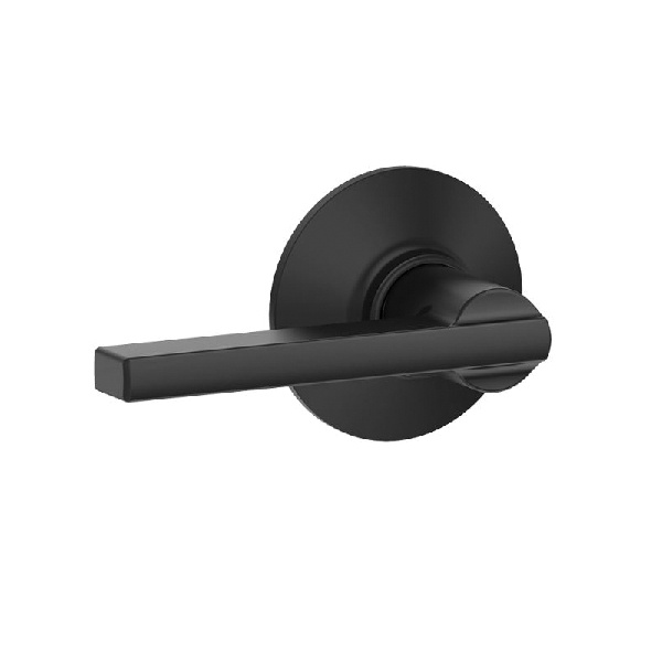 F Series F10 LAT 622 Passage Lever, Matte Black, Brass/Zinc, Residential, Reversible Hand, AAA Grade