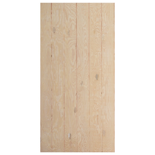 Plywood Siding Panel, Wood Products, 8 in OC, 1/2 in x 4 ft x 8 ft T1-11 - 2