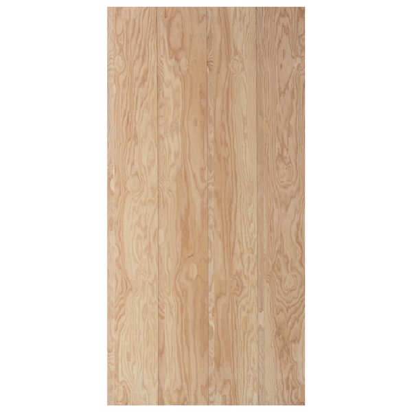 Plywood Siding Panel, Wood Products, 12 in OC, 5/8 in x 4ft x 8ft T1-11 - 2