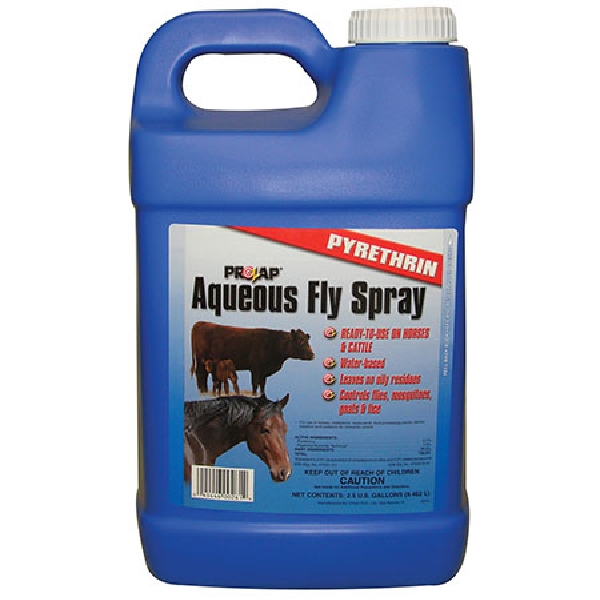 1216010 Aqueous Fly Spray, Liquid, Yellow, Pyrethroid, 2.5 gal