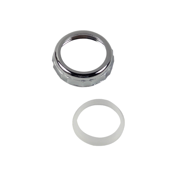 9D000 Series 80750 Nut and Washer, Metal, Chrome