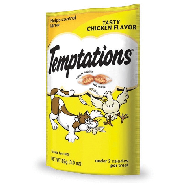 Temptations 72306 Cat Treat, Chicken Flavor, 3 oz