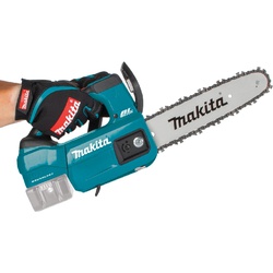 Makita XCU06Z Chainsaw, Tool Only, 18 V, Lithium-Ion, 2 in Cutting Capacity, 10 in L Bar, 3/8 in Pitch, Top Handle - 2