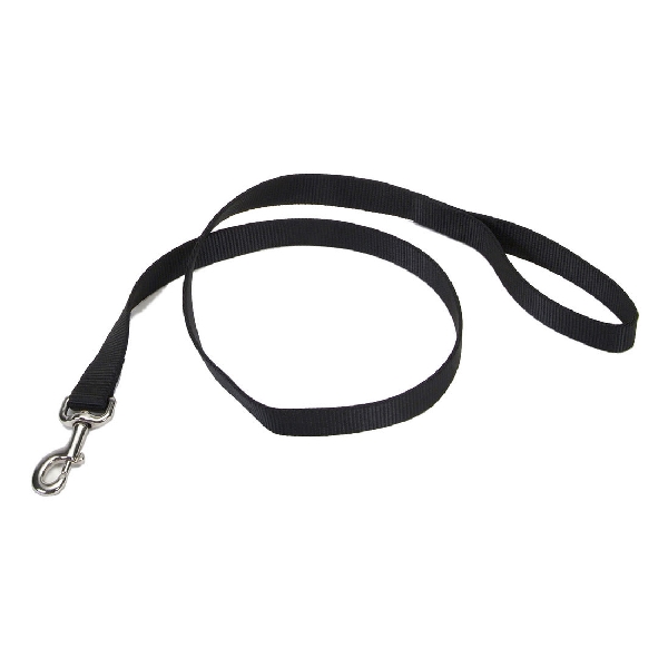 Coastal Pet Products 00906 B BLK06 Dog Leash, 6 ft L, 1 in W, Nylon Line, Black, Fastening Method: Bolt, L Breed