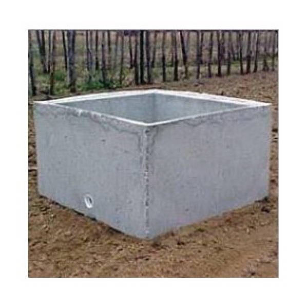 60GAL Water Feeder, Square, 60 gal Capacity, Concrete