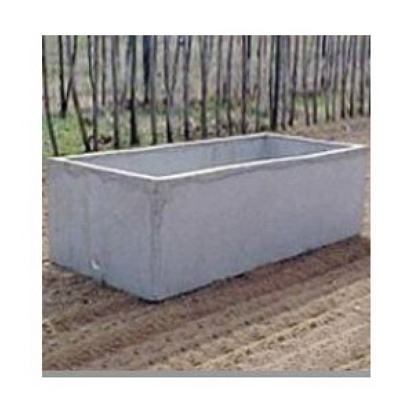 190GAL Water Feeder, Rectangle, 190 gal Capacity, Concrete