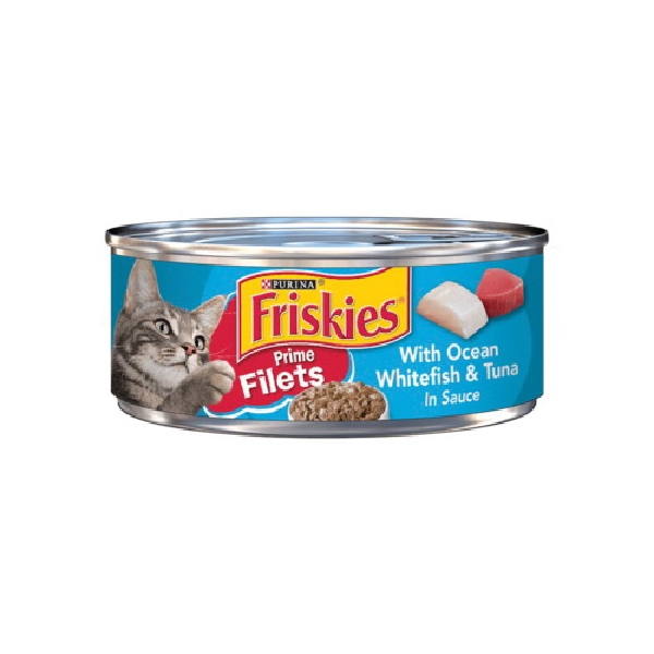 Prime Filets 28017 Cat Food, Ocean Whitefish, Tuna Flavor, 5.5 oz Can