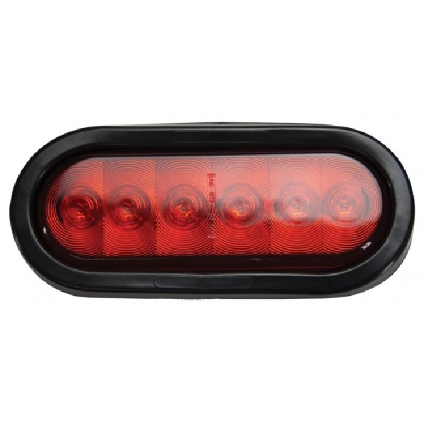 UL420201 Stop/Turn/Tail/Back-Up Light with Rubber Grommet, LED Lamp, Red