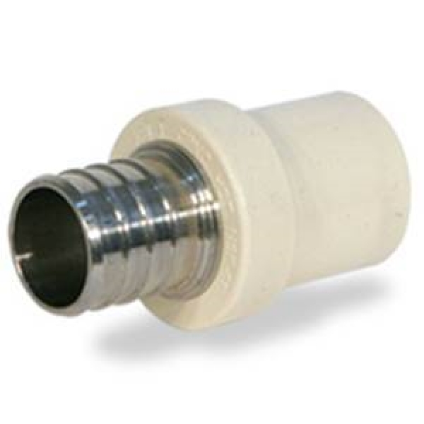 TPC-0750 Transition Pipe Adapter, 3/4 in, PEX, CPVC/Stainless Steel, 100 psi Pressure