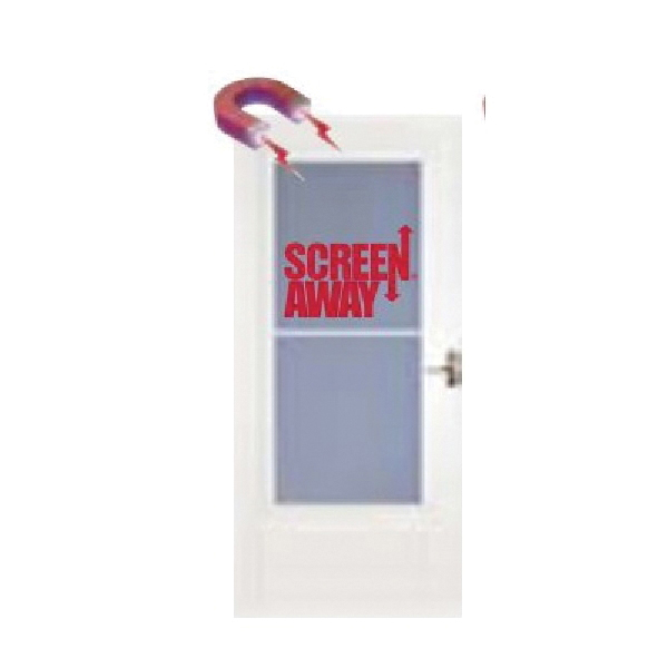 Screen Away 83082031 Storm Door, WoodCore, White