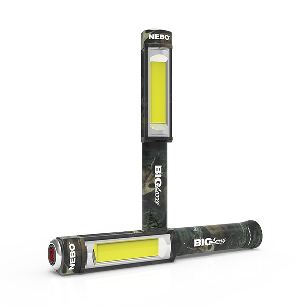 Nebo BIG Larry Series 6382 Flashlight, AA Battery, Alkaline Battery, LED Lamp, 400 Lumens, Camouflage