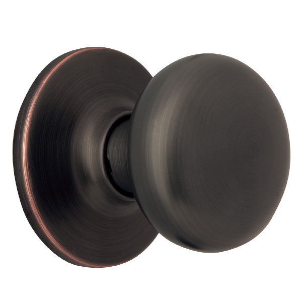 Pro Series 753434 Dummy Knob, Cambridge Design, Oil-Rubbed Bronze, Residential, 2-3/8 to 2-3/4 in Backset