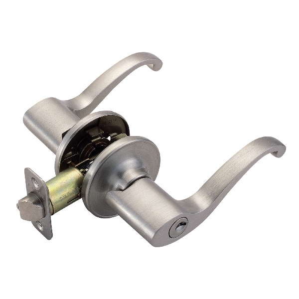 Pro Series 784918 Entry Lever, Satin Nickel, Brass, Residential, Reversible Hand, 3 Grade