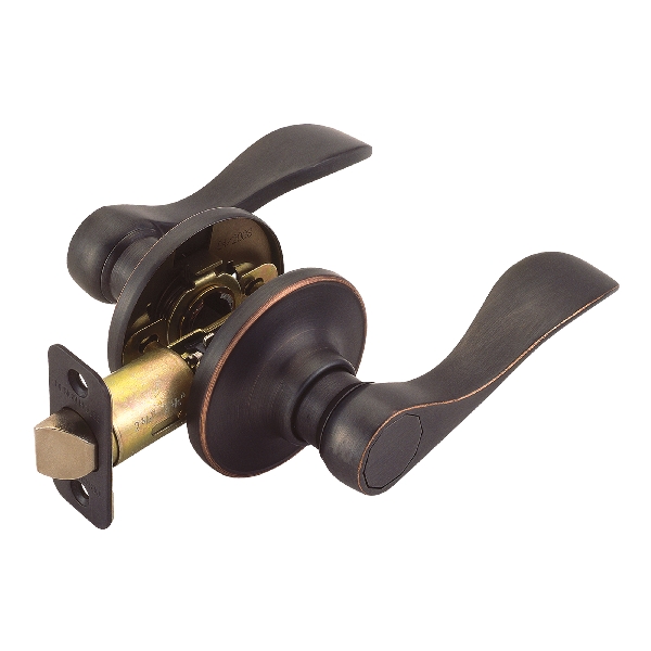 Pro Series 700526 Passage Lever, Oil-Rubbed Bronze, Brass, Residential, Reversible Hand, 3 Grade