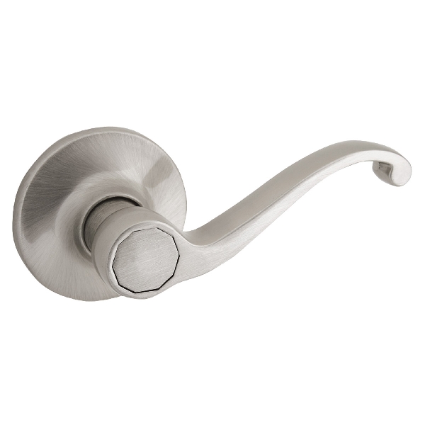 Pro Series 781815 Door Lever, Satin Nickel, Brass, Residential, Reversible Hand, 3 Grade