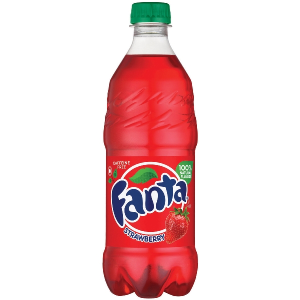 FS20 Soda, Strawberry Flavor, 20 fl-oz Bottle