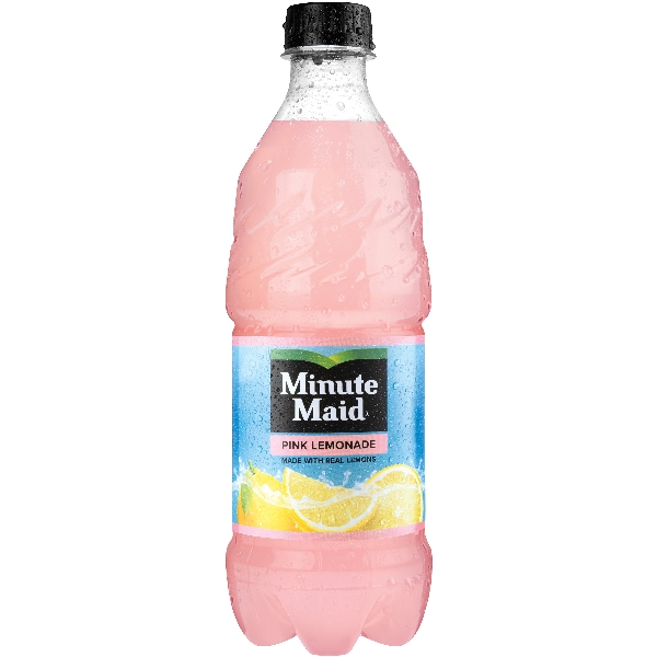 MMPL Lemonade Fruit Drink, Lemon Flavor, Pink, 20 fl-oz Bottle