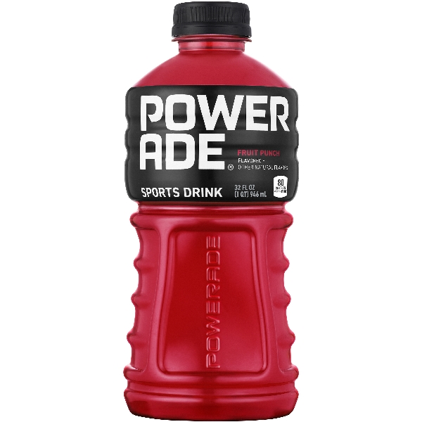 Powerade 8342 Sports Drink, Fruit Punch Flavor, 32 fl-oz