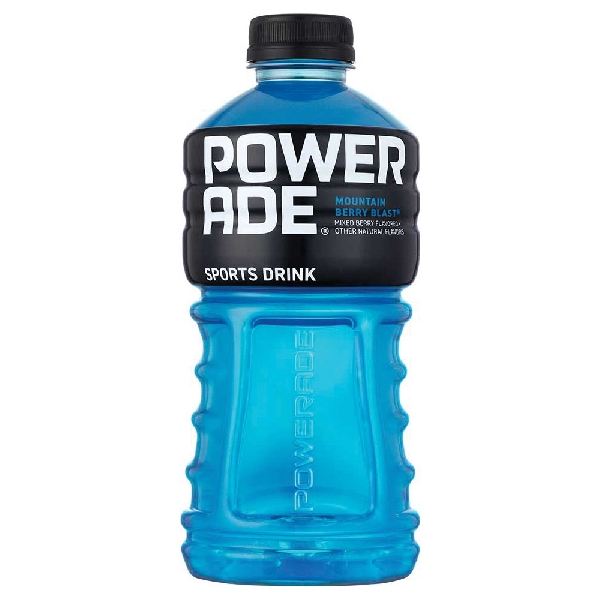 Powerade 8652 Sports Drink, Mountain Berry Blast Flavor, 32 fl-oz