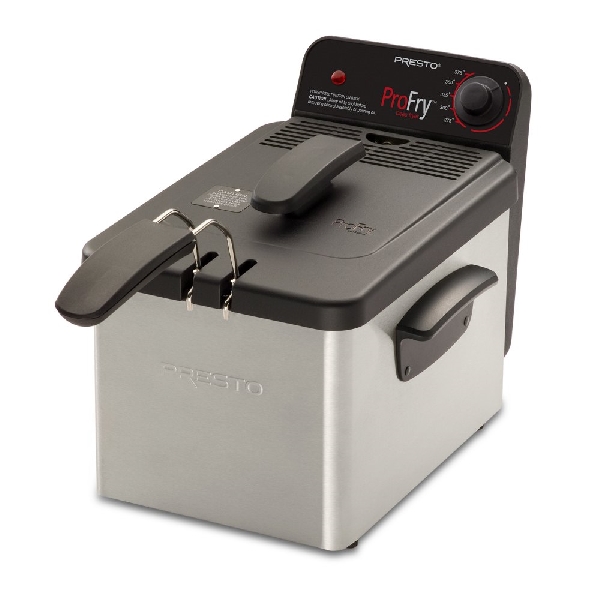 Presto ProFry 05461 Electric Deep Fryer, 8 Cup Food, 2.8 L Oil Capacity, 1800 W, Adjustable Thermostat Control - 4