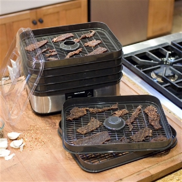Weston 75-0401-W Digital Food Dehydrator, 500 W, 6-Tray, ABS, Black, 13-1/2 in W x 10-1/2 in D x 11 in H Tray