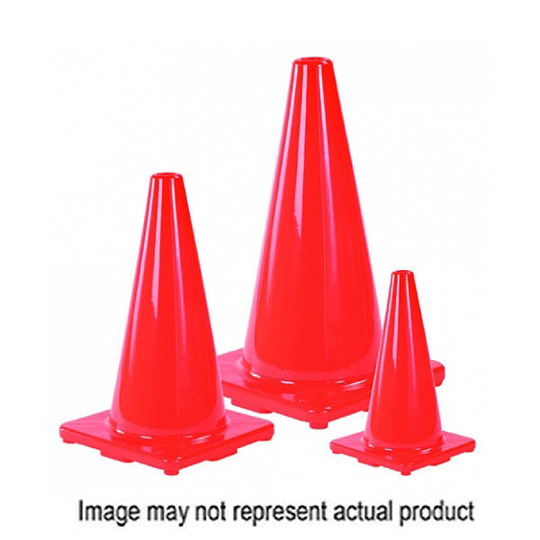 10073408 Safety Cone, 28 in H Cone, Bright Orange Cone