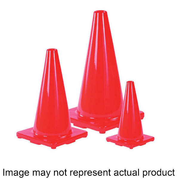 10073408 Safety Cone, 28 in H Cone, Bright Orange Cone