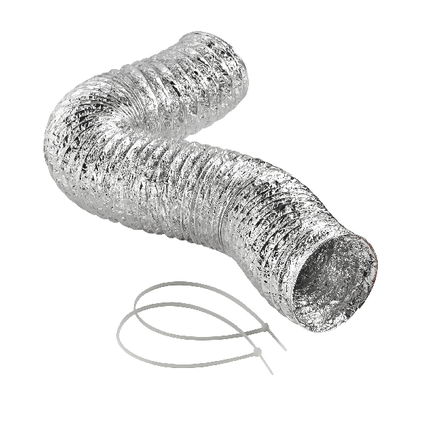 Lambro LamaFlex 417 Air Connector Duct, 5 ft L, Aluminum