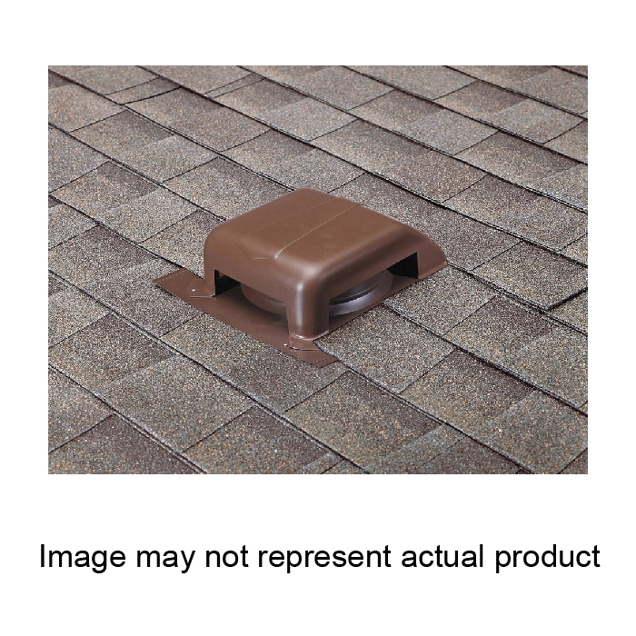 Airhawk RVG40BR Slant Back Roof Vent, 40 sq-in Net Free Ventilating Area, Steel, Brown, Galvanized