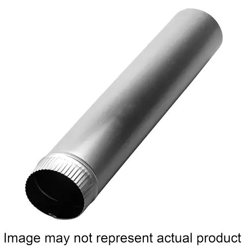 DP243 Dryer Vent Pipe, Round, Aluminum, Silver