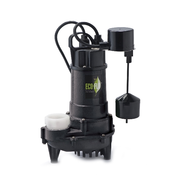 ECD Series ECD75V Submersible Sump Pump, 8 A, 115 V, 3/4 hp, 1-1/2 in Outlet, 35 ft Max Head