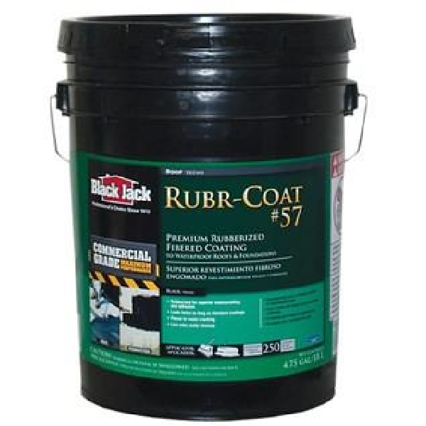 Black Jack 6080-9-30 Roof Coating, Black, 4.75 gal Container, Liquid
