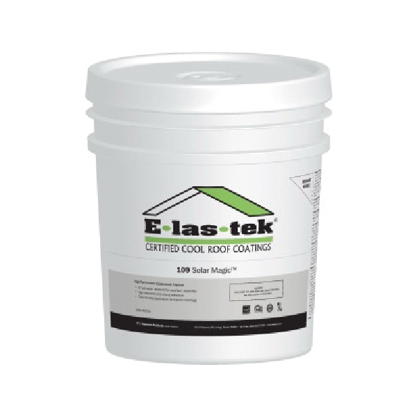 109/5 Solar Magic Roof Coating, White, 5 gal Pail, Liquid